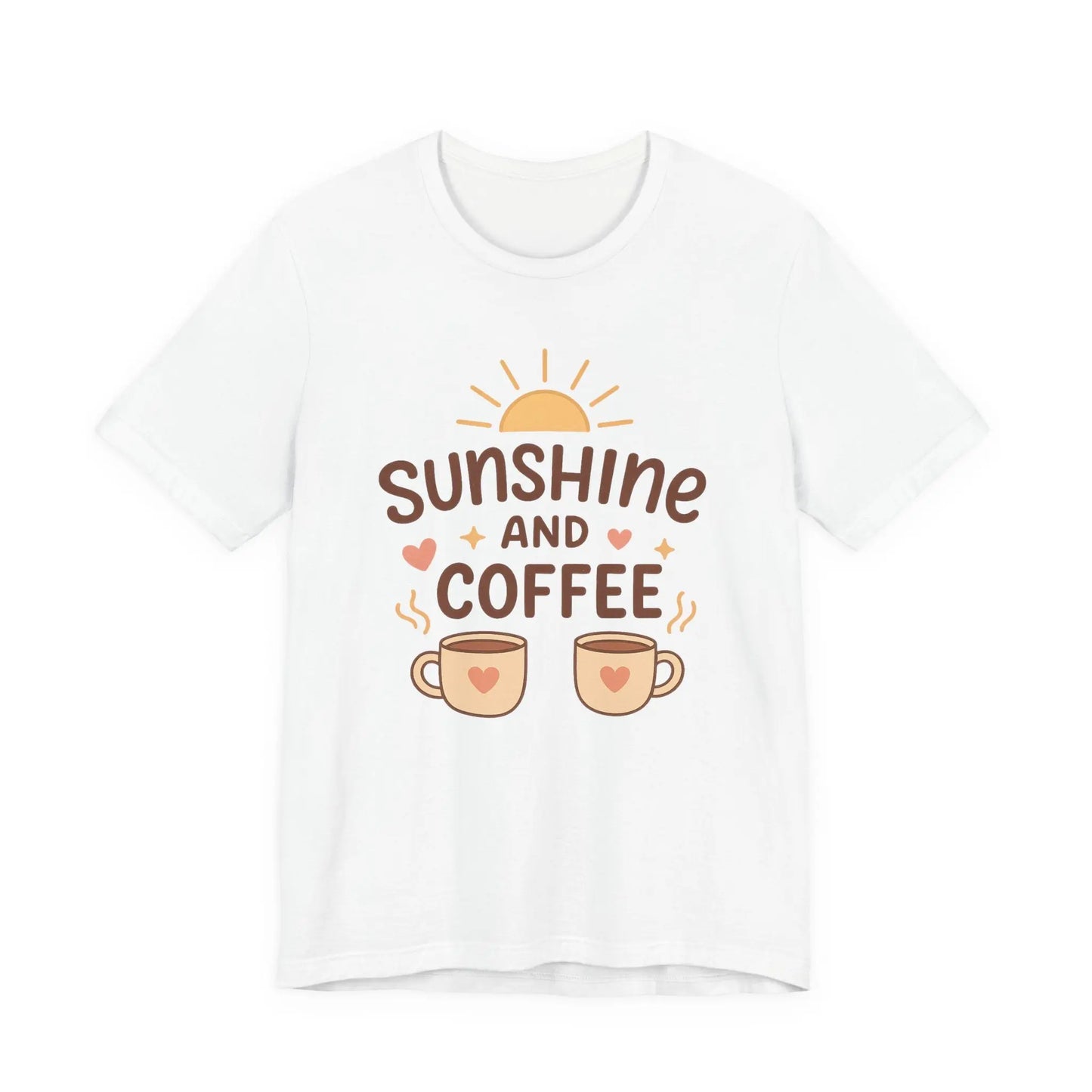 Sunshine and Coffee Tee - Cozy and Comfortable Sunshine Tee Printify