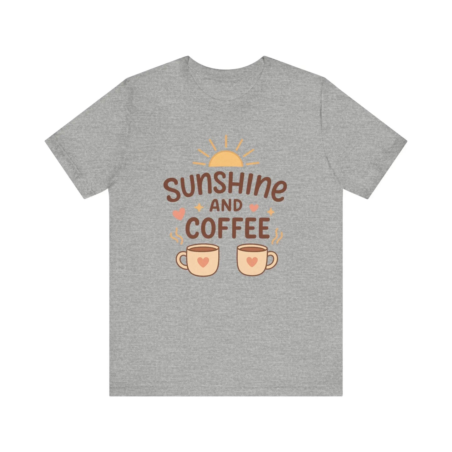 Sunshine and Coffee Tee - Cozy and Comfortable Sunshine Tee Printify