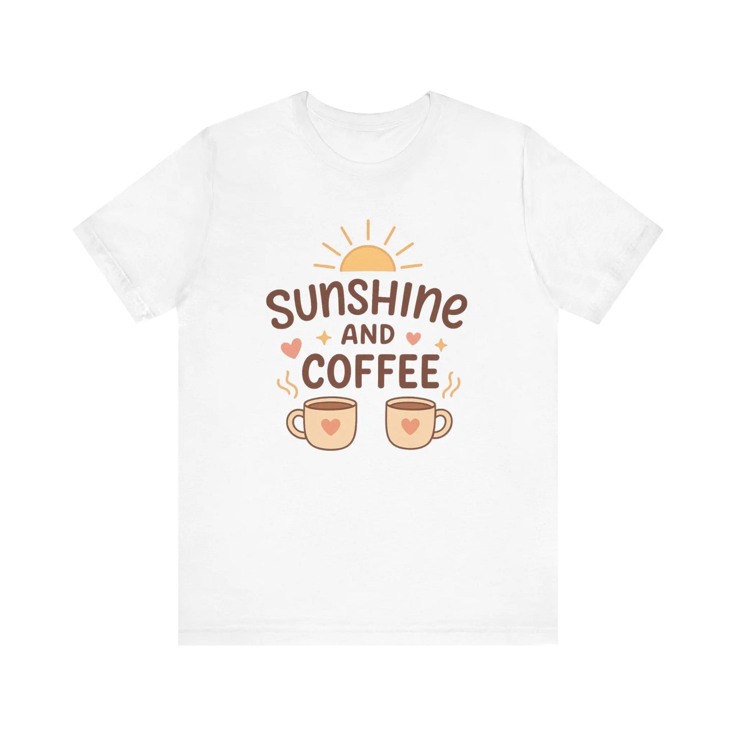 Sunshine and Coffee Tee - Cozy and Comfortable Sunshine Tee Printify