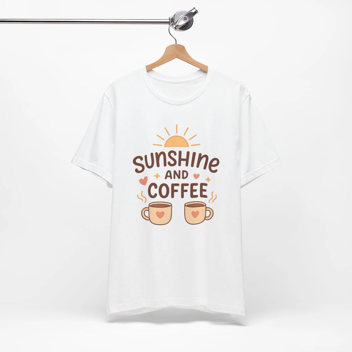 Sunshine and Coffee Tee - Cozy and Comfortable Sunshine Tee Printify