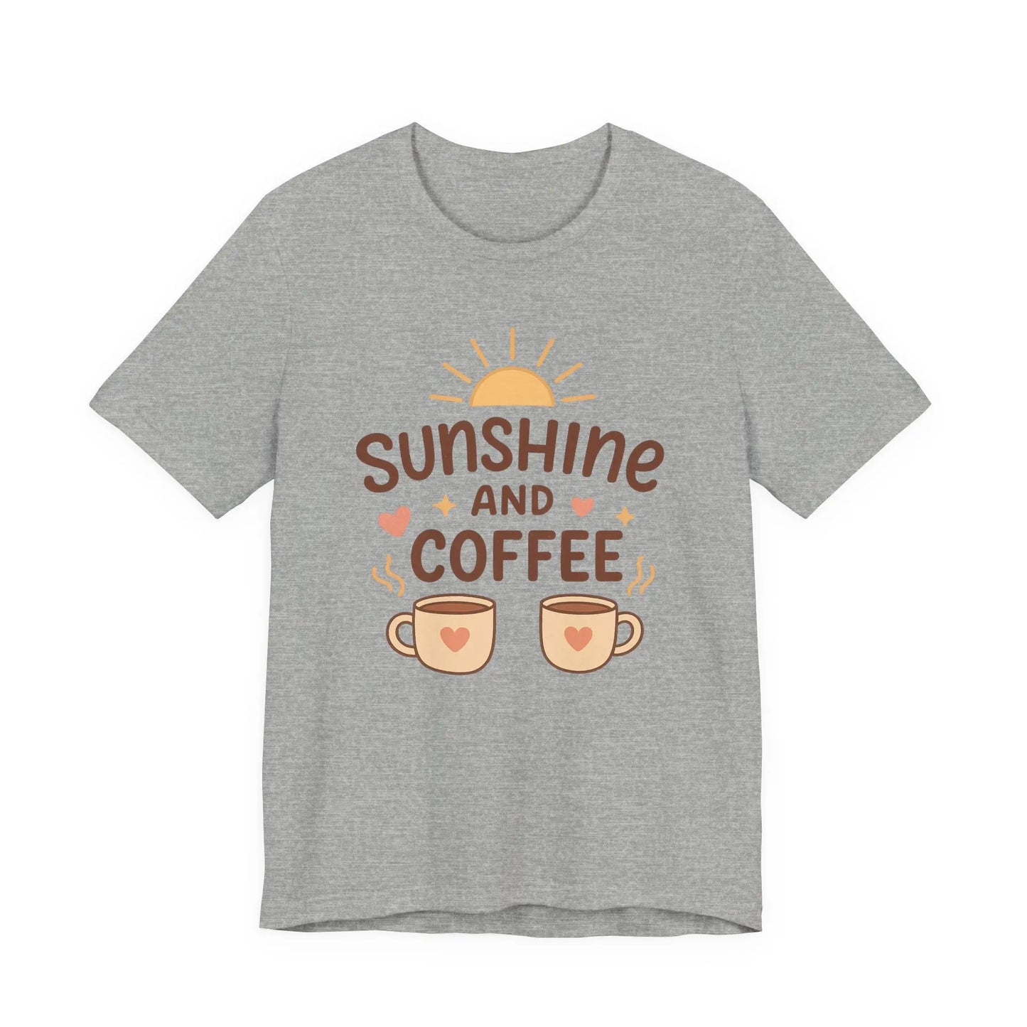 Sunshine and Coffee Tee - Cozy and Comfortable Sunshine Tee Printify