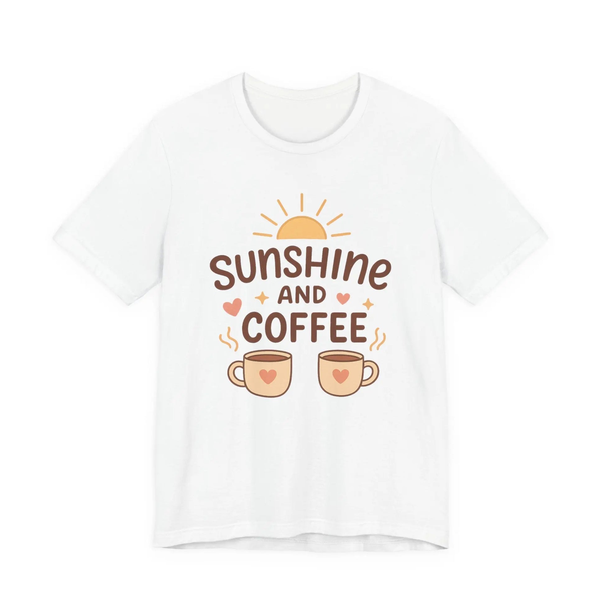 Sunshine and Coffee Tee - Cozy and Comfortable Sunshine Tee Printify