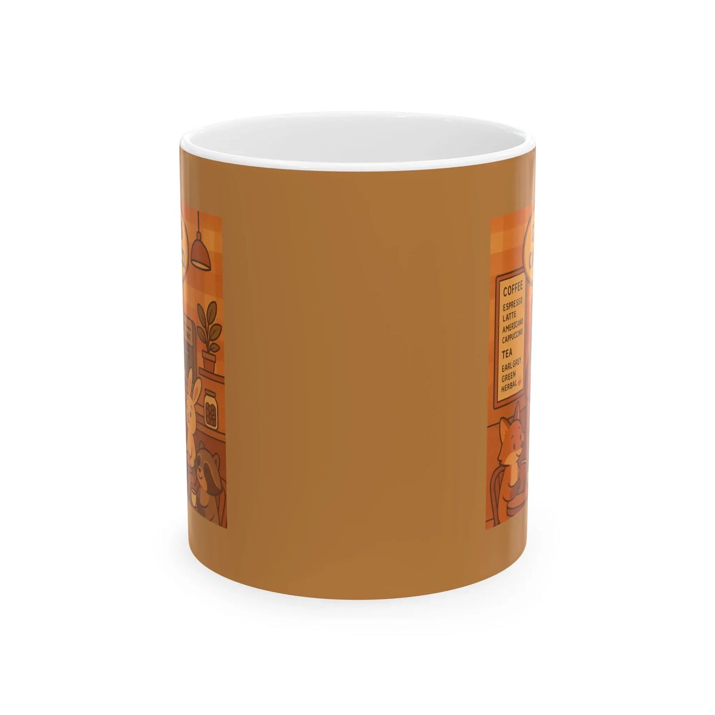 Cozy Animal-Coffee Shop Mug | Cute Coffee Cup for Animal Lovers, Gift for Friends, Tea Mug, Home Decor, Kitchenware