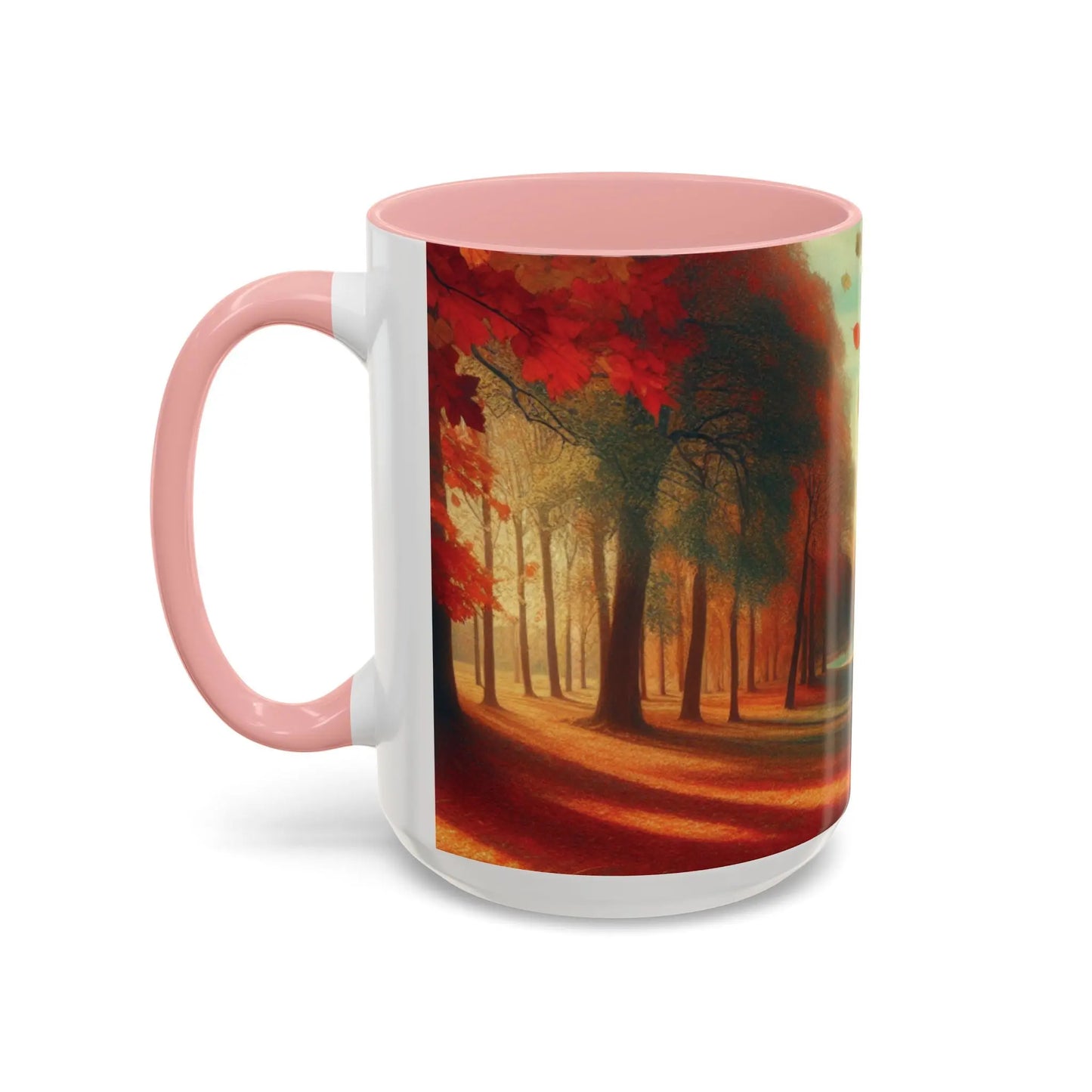 Cozy Autumn Panorama Accent Mug 15oz - Cups and Caffeine Co.
