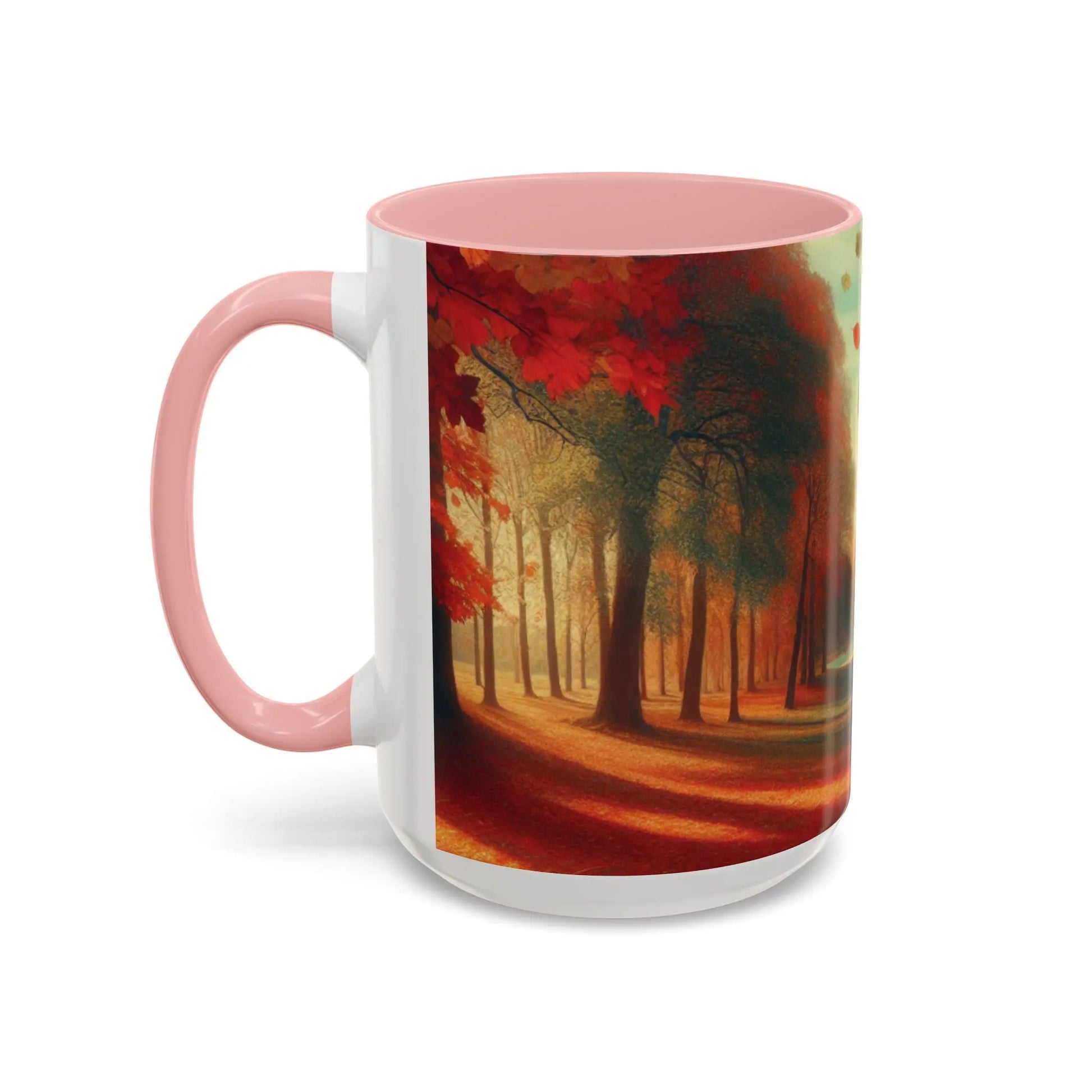 Cozy Autumn Panorama Accent Mug 15oz - Cups and Caffeine Co.