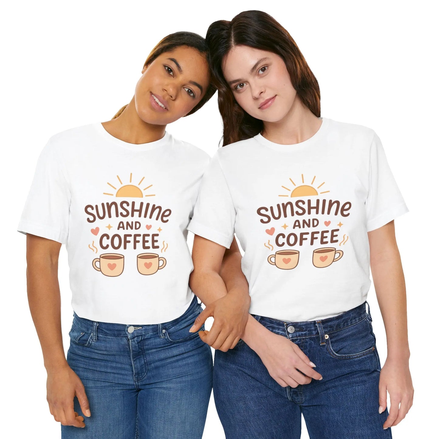 Sunshine and Coffee Tee - Cozy and Comfortable Sunshine Tee Printify