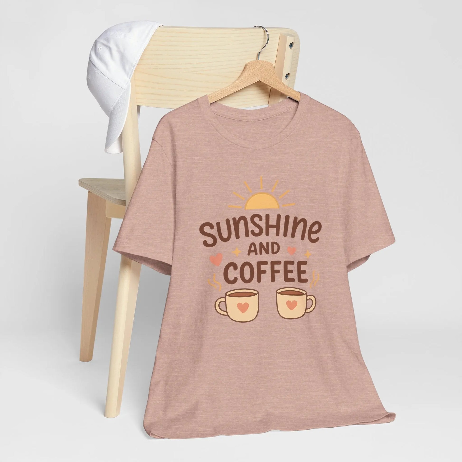 Sunshine and Coffee Tee - Cozy and Comfortable Sunshine Tee Printify