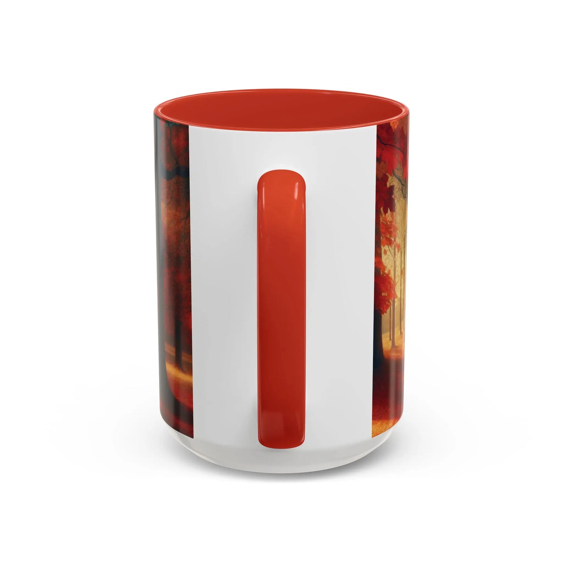 Cozy Autumn Panorama Accent Mug 15oz - Cups and Caffeine Co.