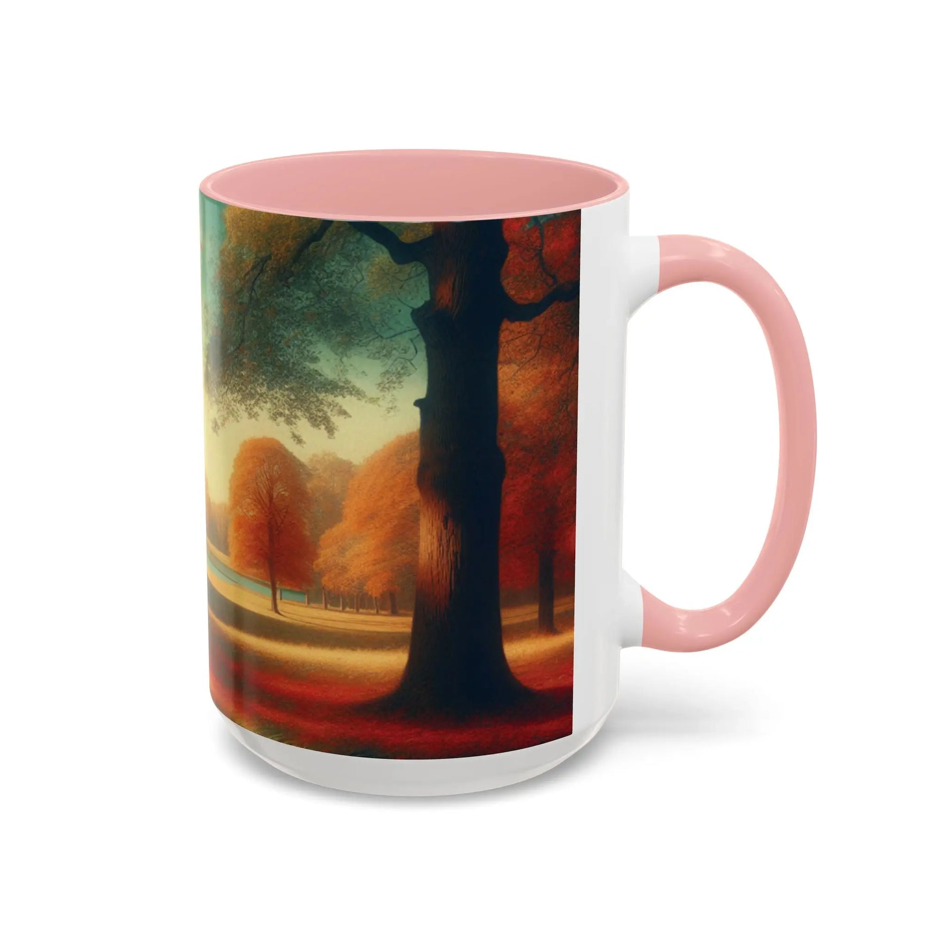 Cozy Autumn Panorama Accent Mug 15oz - Cups and Caffeine Co.