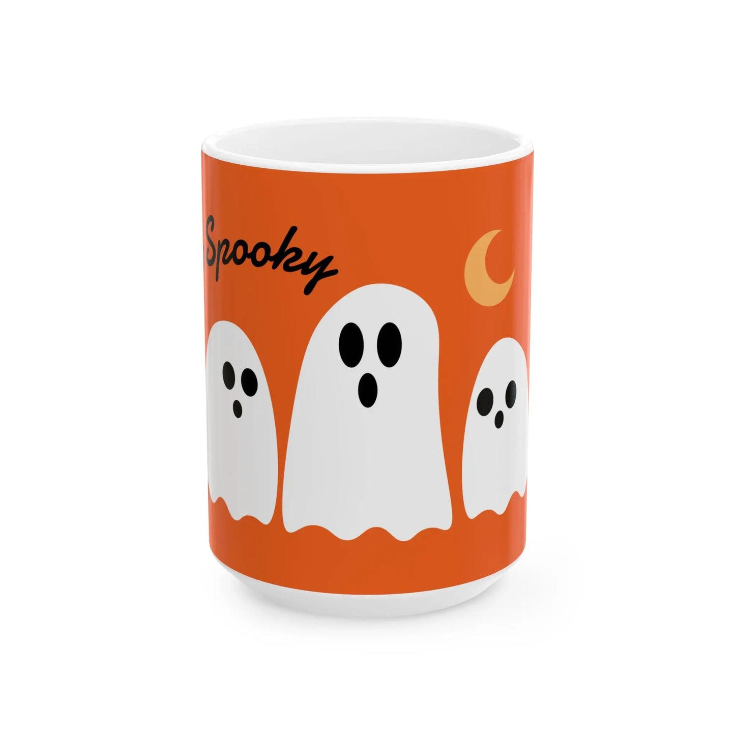 Let's Get Spooky White Version - Cute Halloween Mug 11/15oz - Cups and Caffeine Co.