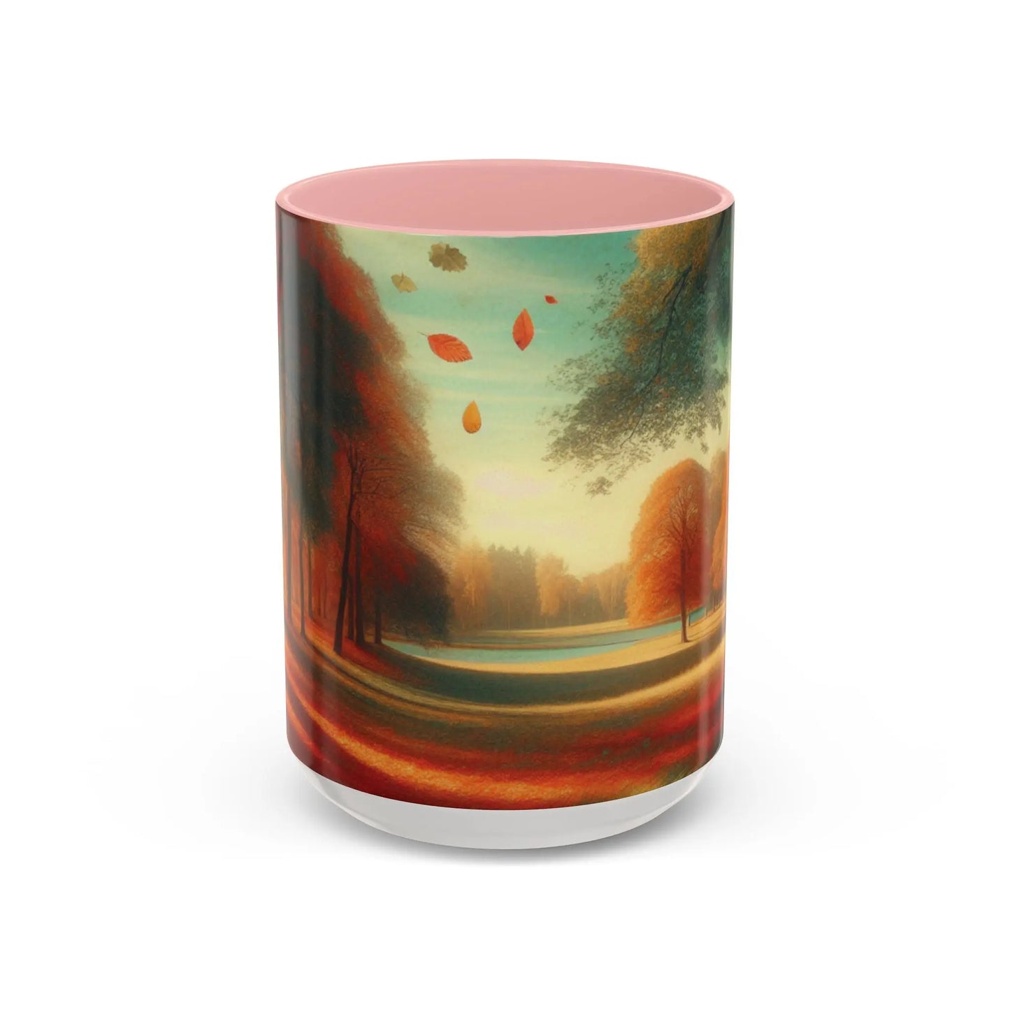 Cozy Autumn Panorama Accent Mug 15oz - Cups and Caffeine Co.