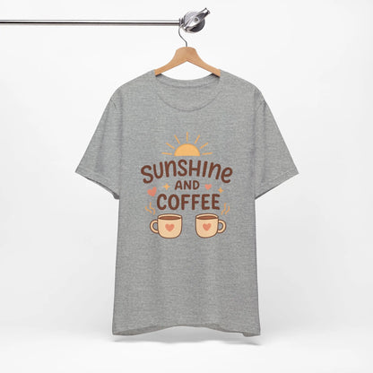 Sunshine and Coffee Tee - Cozy and Comfortable Sunshine Tee Printify