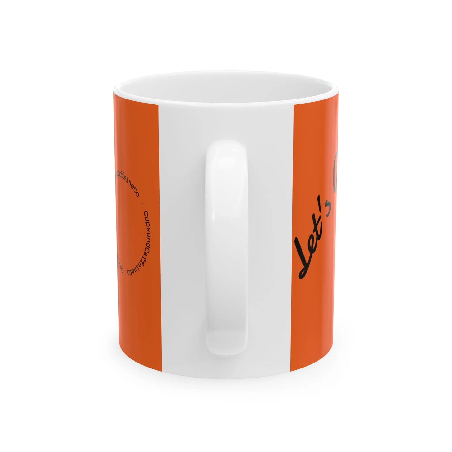 Let's Get Spooky White Version - Cute Halloween Mug 11/15oz - Cups and Caffeine Co.