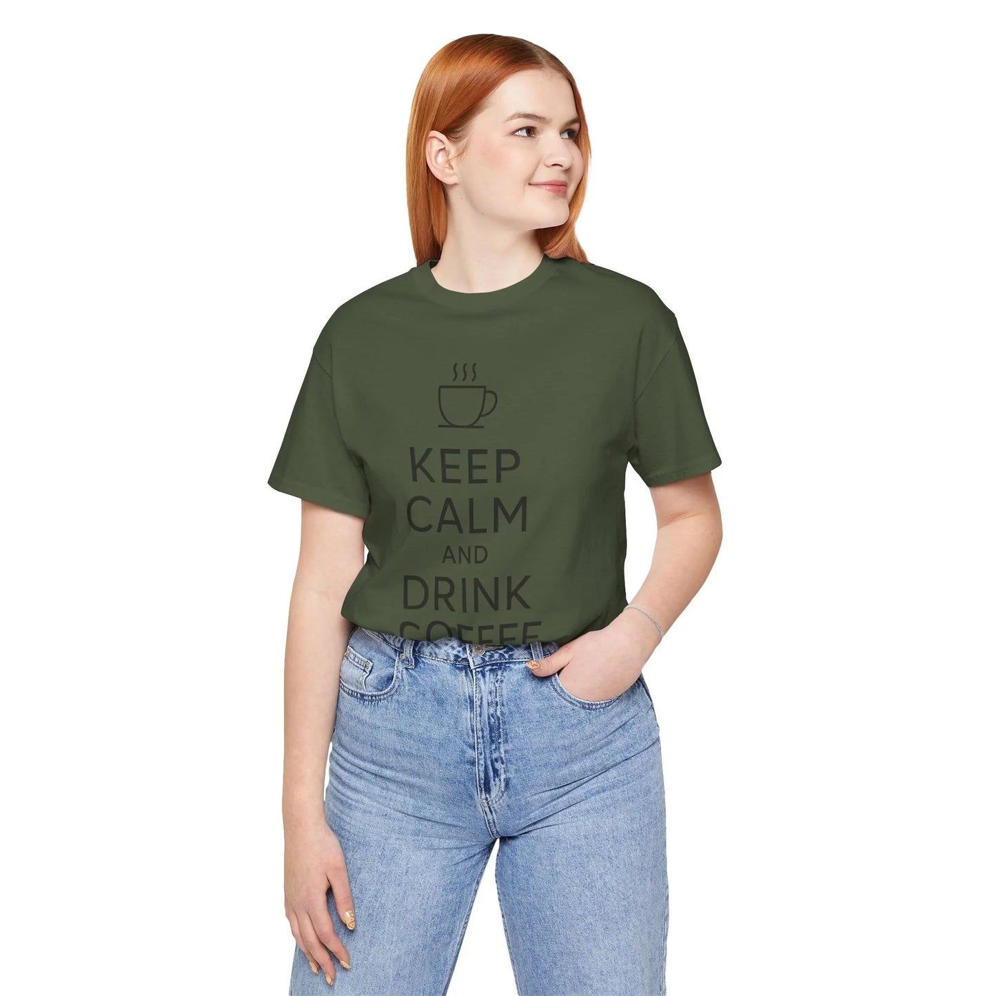 Keep Calm and Drink Coffee Unisex Tee Printify