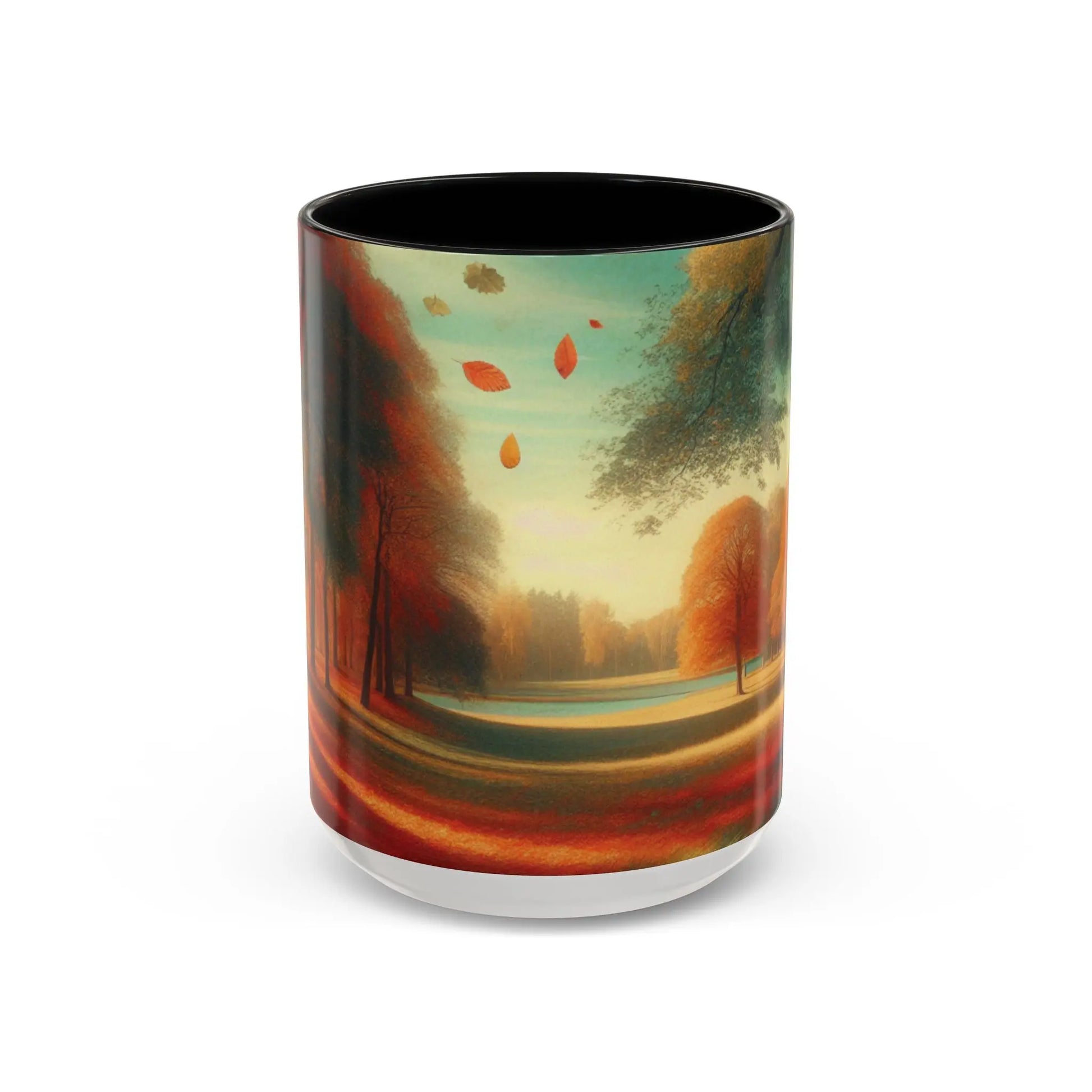 Cozy Autumn Panorama Accent Mug 15oz - Cups and Caffeine Co.