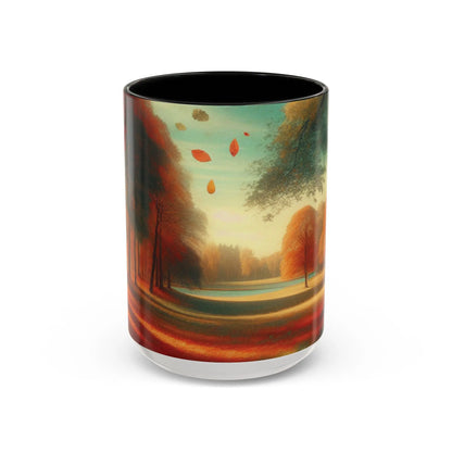 Cozy Autumn Panorama Accent Mug 15oz - Cups and Caffeine Co.