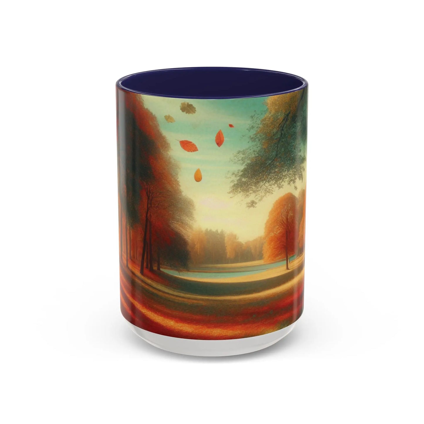 Cozy Autumn Panorama Accent Mug 15oz - Cups and Caffeine Co.