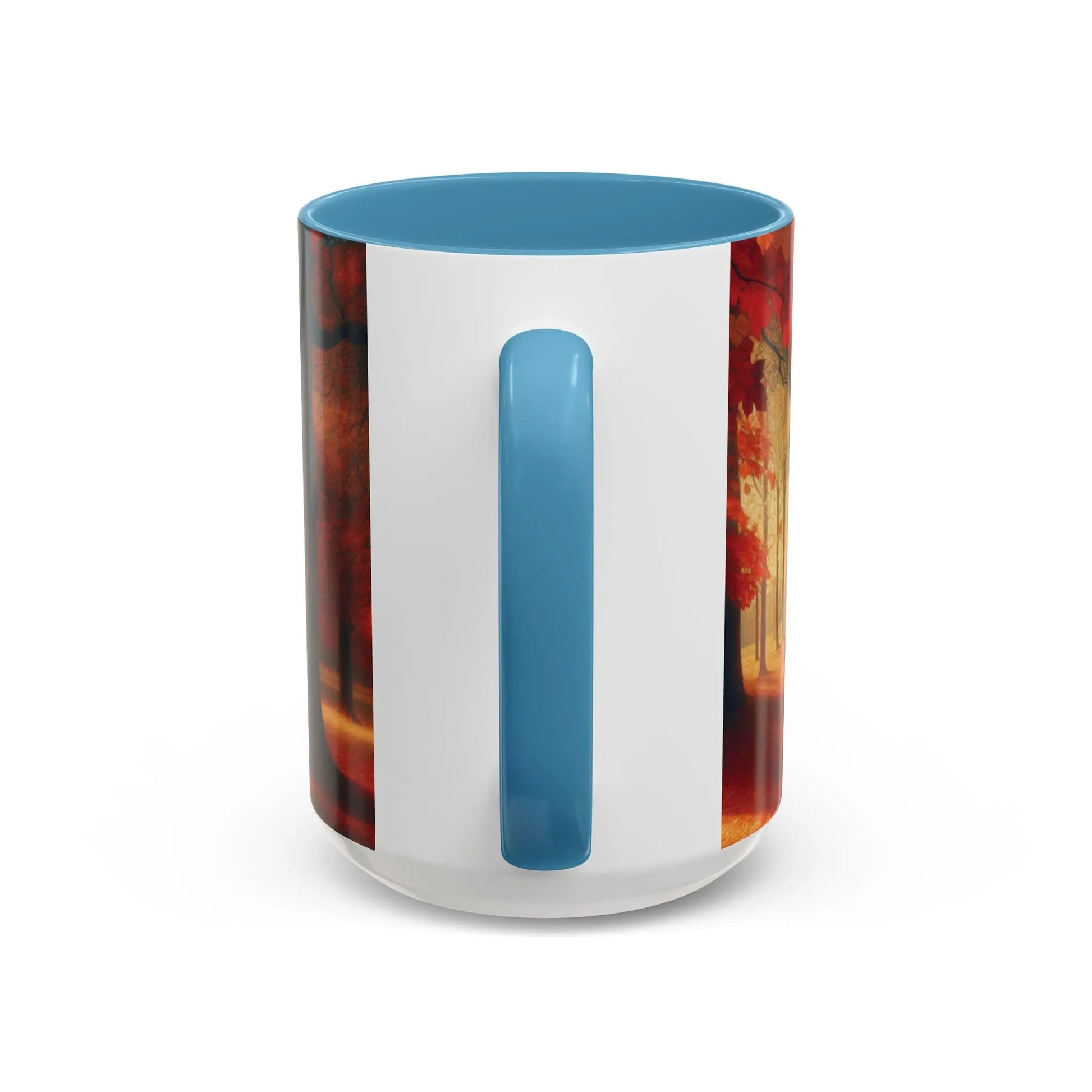 Cozy Autumn Panorama Accent Mug 15oz - Cups and Caffeine Co.