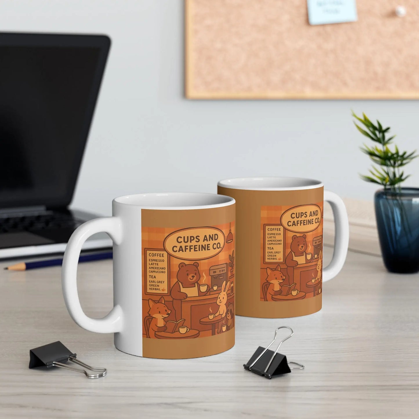 Cozy Animal-Coffee Shop Mug | Cute Coffee Cup for Animal Lovers, Gift for Friends, Tea Mug, Home Decor, Kitchenware