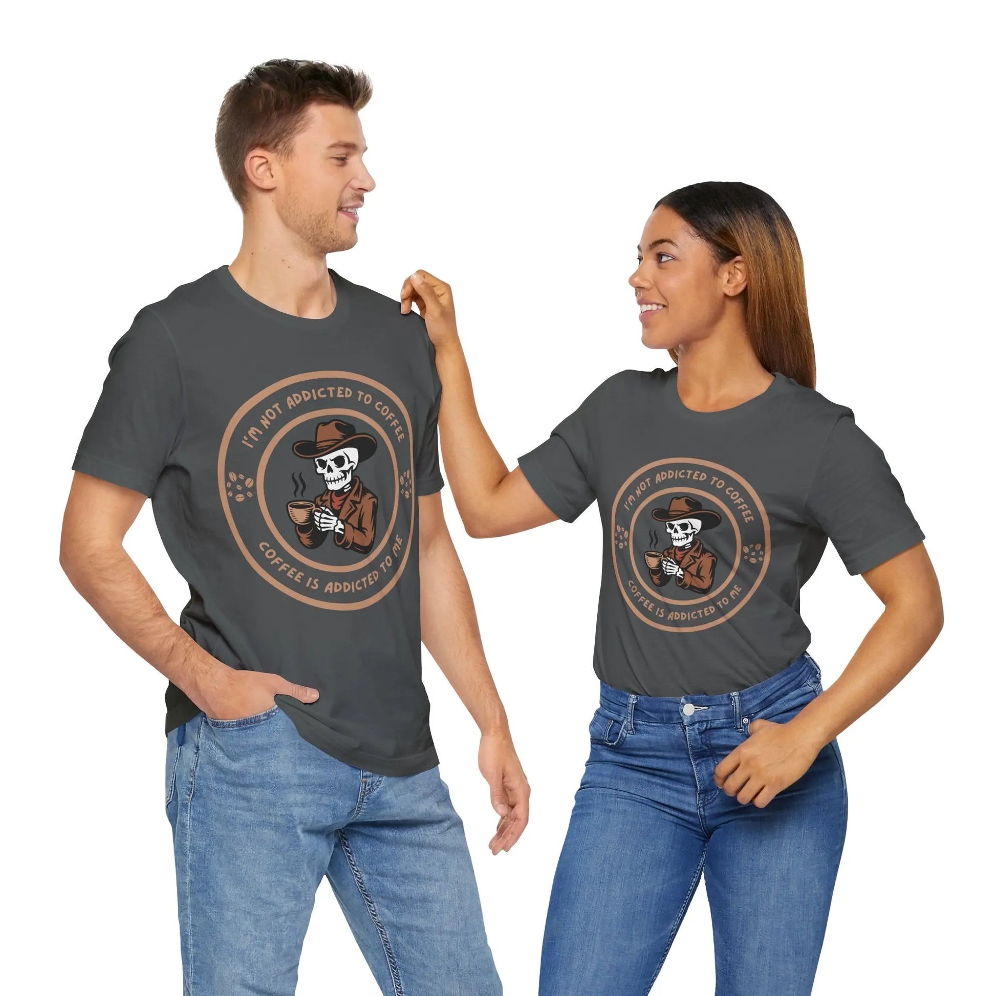 Coffee is Addicted to Me Tee - Dark Version Printify