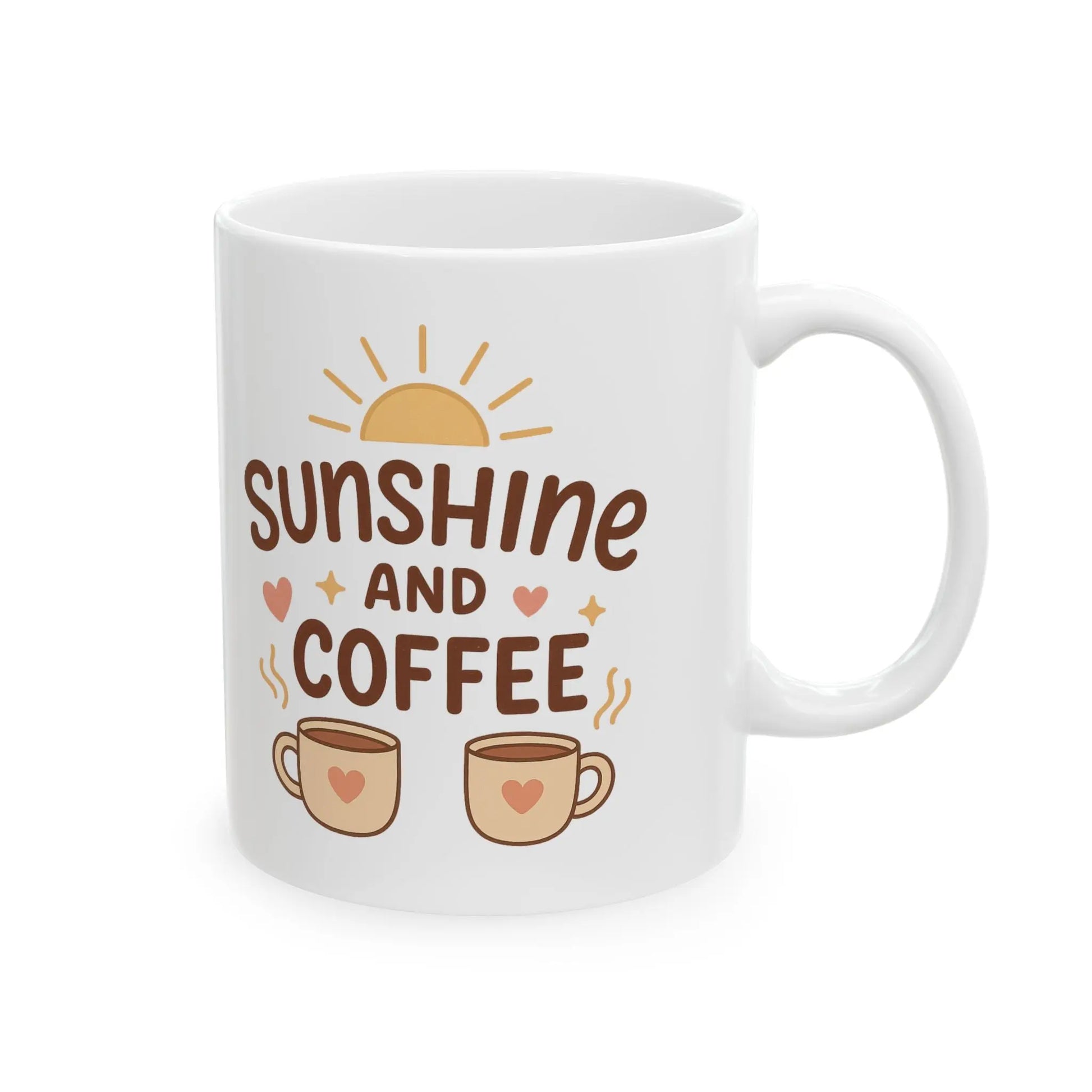 Sunshine and Coffee Ceramic Mug - Cups and Caffeine Co.