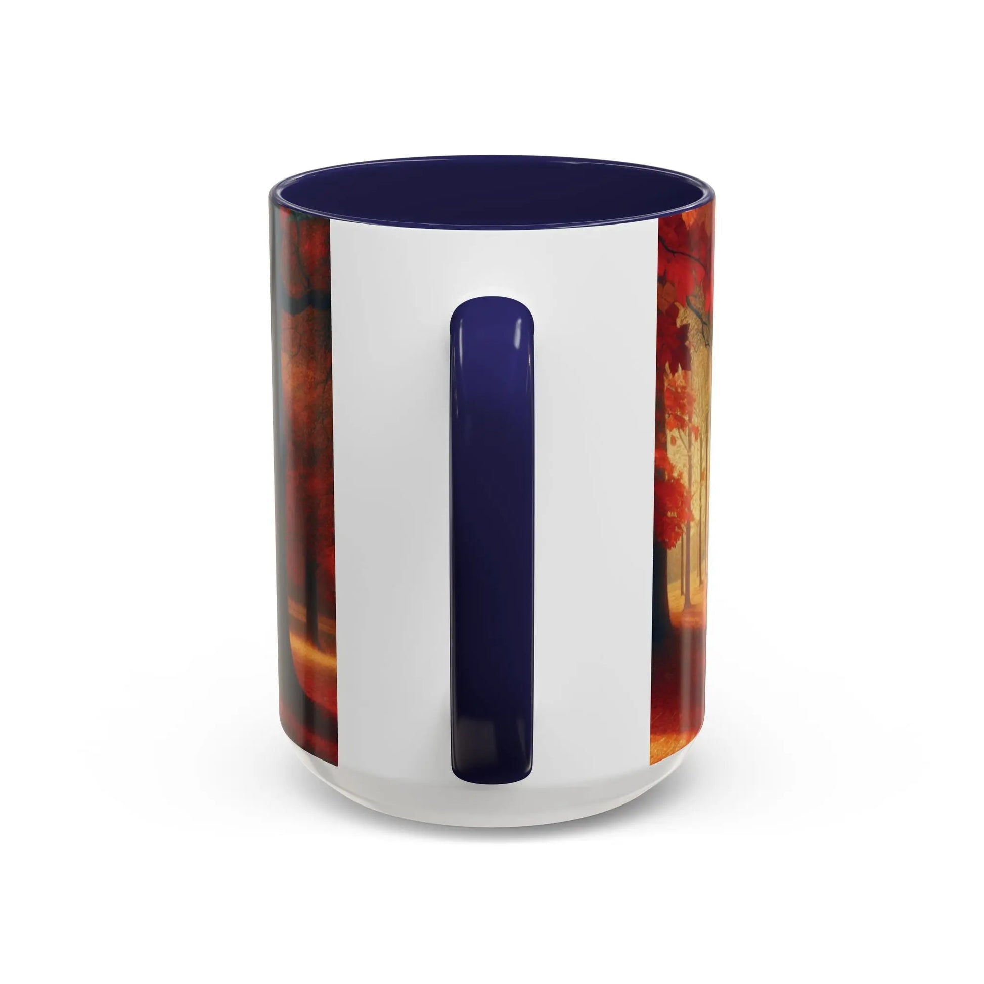 Cozy Autumn Panorama Accent Mug 15oz - Cups and Caffeine Co.