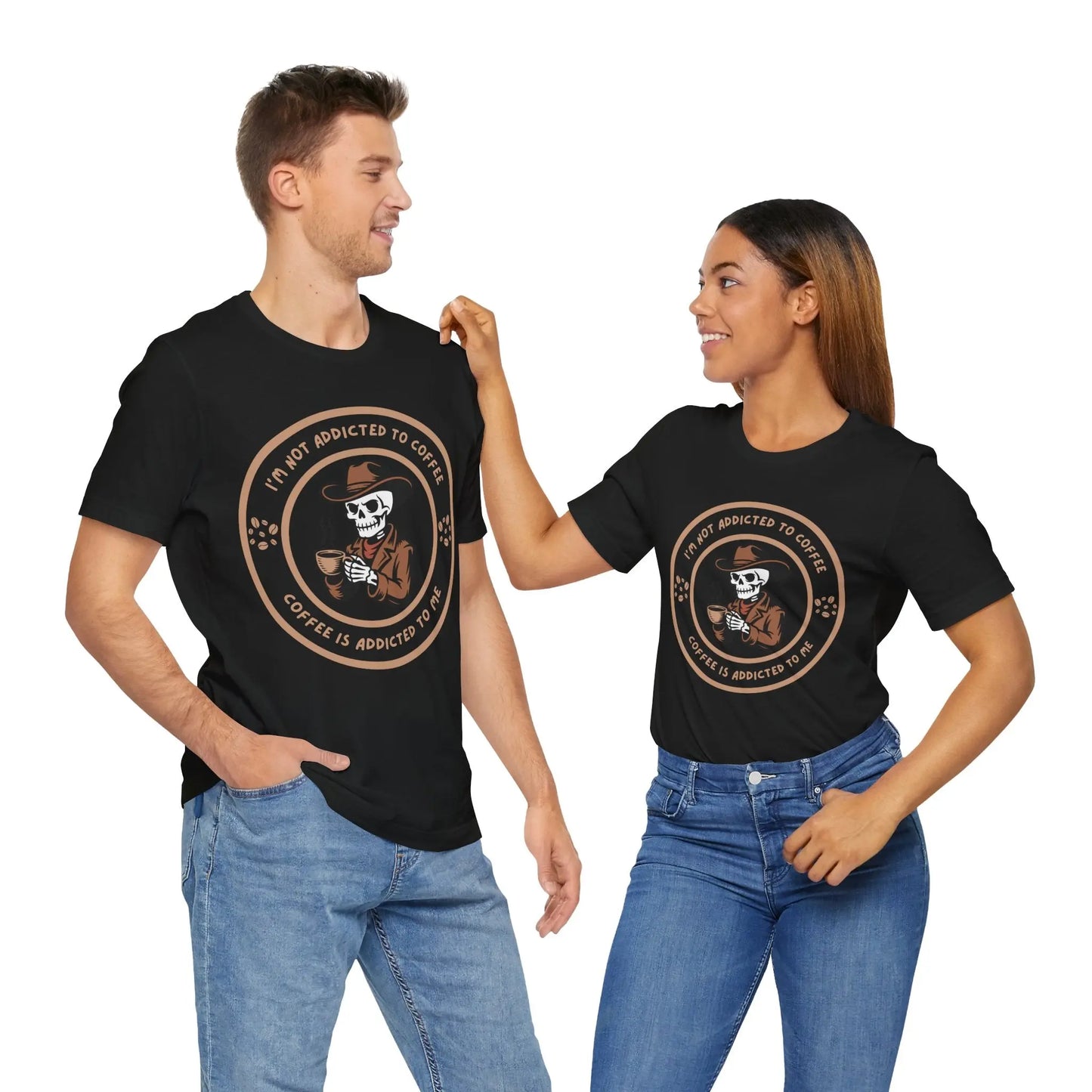 Coffee is Addicted to Me Tee - Dark Version Printify