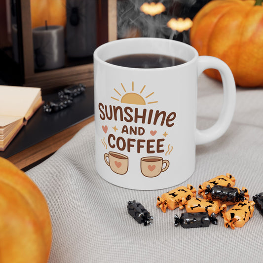 Sunshine and Coffee Ceramic Mug - Cups and Caffeine Co.