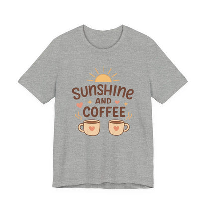 Sunshine and Coffee Tee - Cozy and Comfortable Sunshine Tee Printify