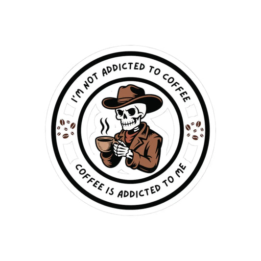 Coffee Lover's Kiss-Cut Stickers | Hilarious Gift for Coffee Addicts - Cups and Caffeine Co.
