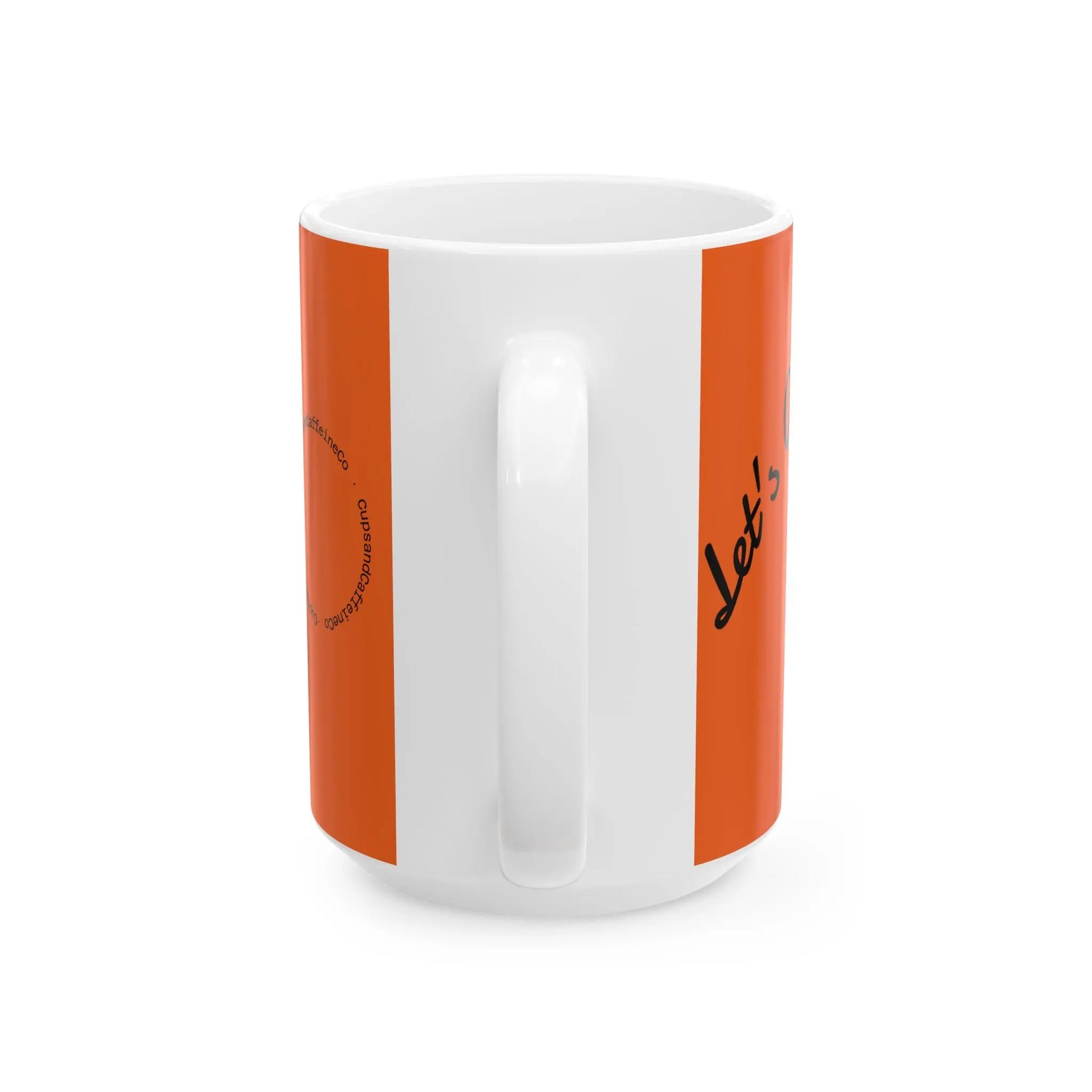 Let's Get Spooky White Version - Cute Halloween Mug 11/15oz - Cups and Caffeine Co.
