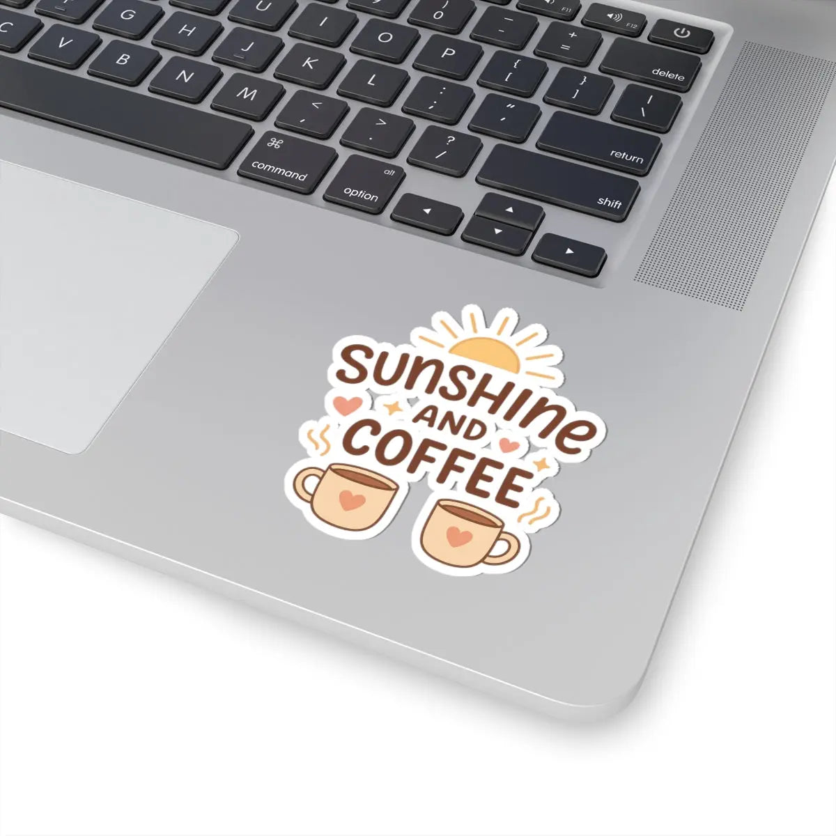 Sunshine and Coffee Kiss-Cut Stickers - Cups and Caffeine Co.