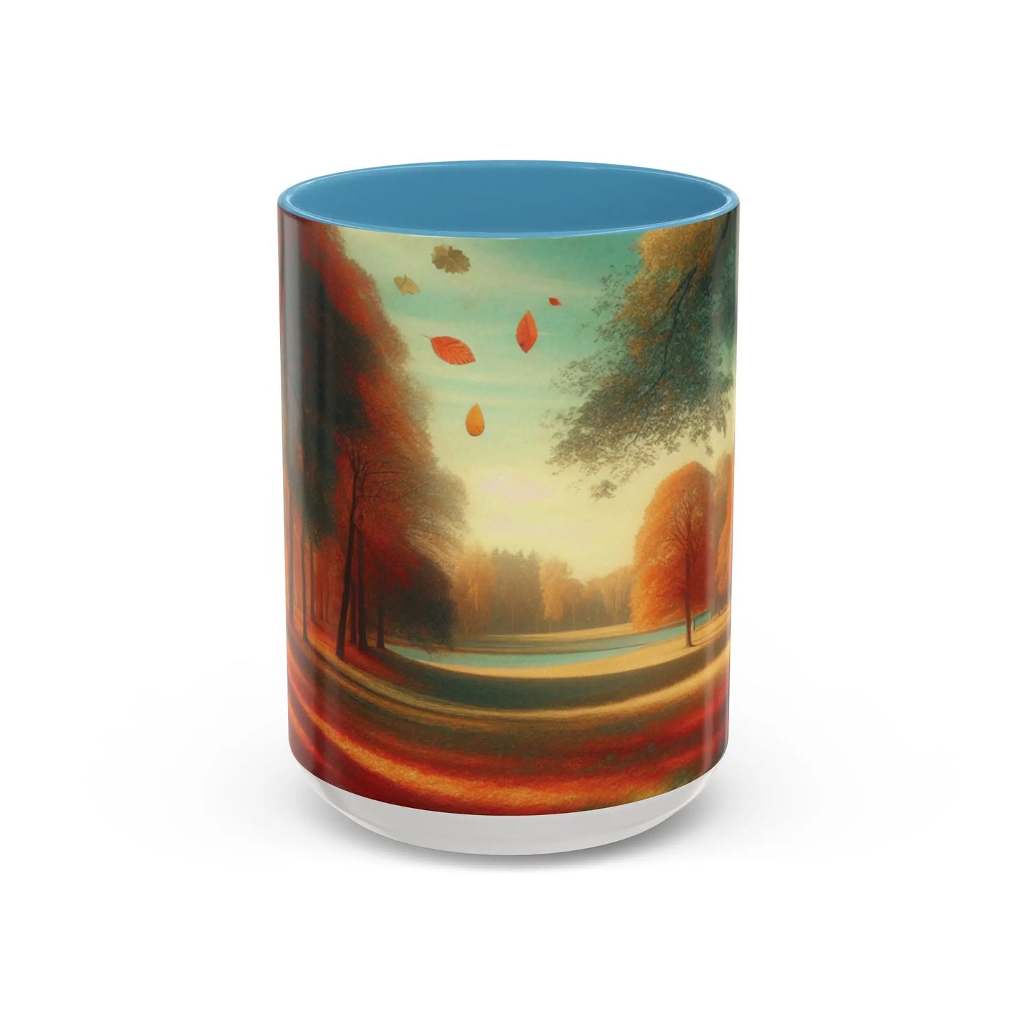 Cozy Autumn Panorama Accent Mug 15oz - Cups and Caffeine Co.