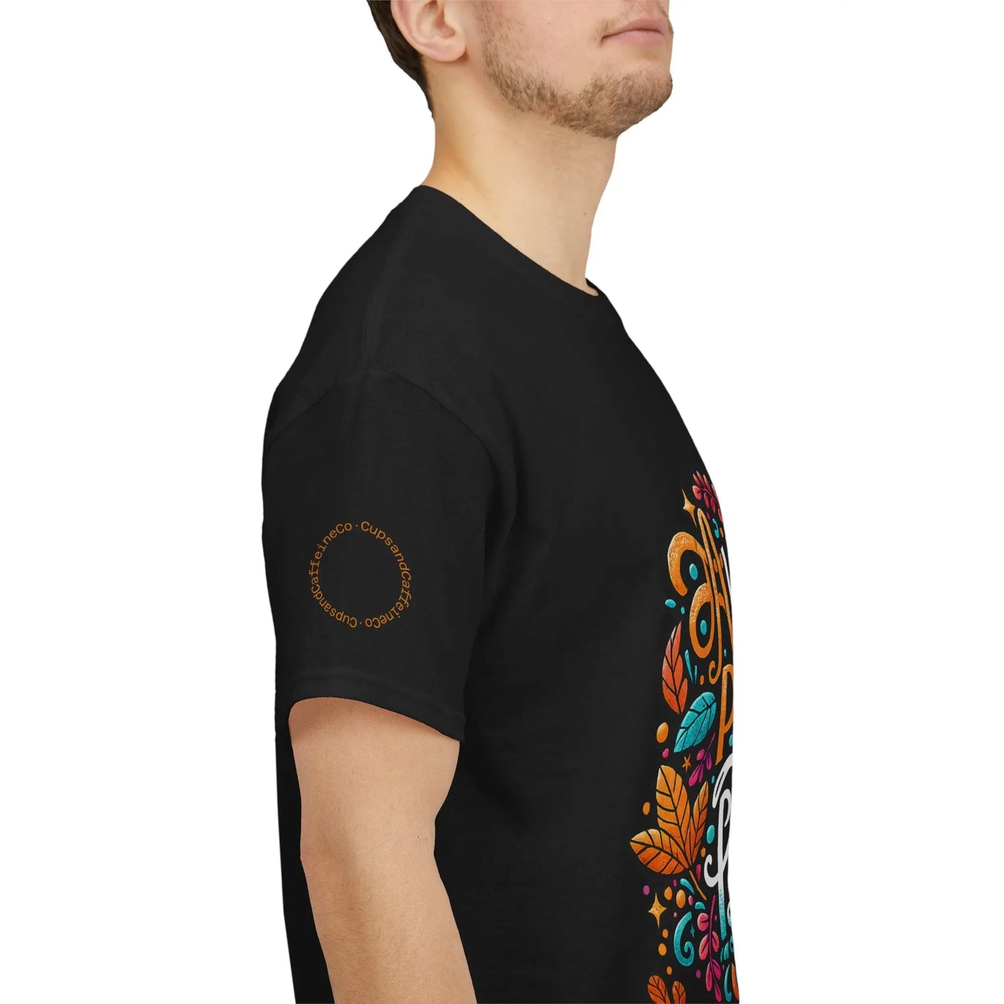 Autumn Leaves & Pumpkins Please Tee - Cups and Caffeine Co.