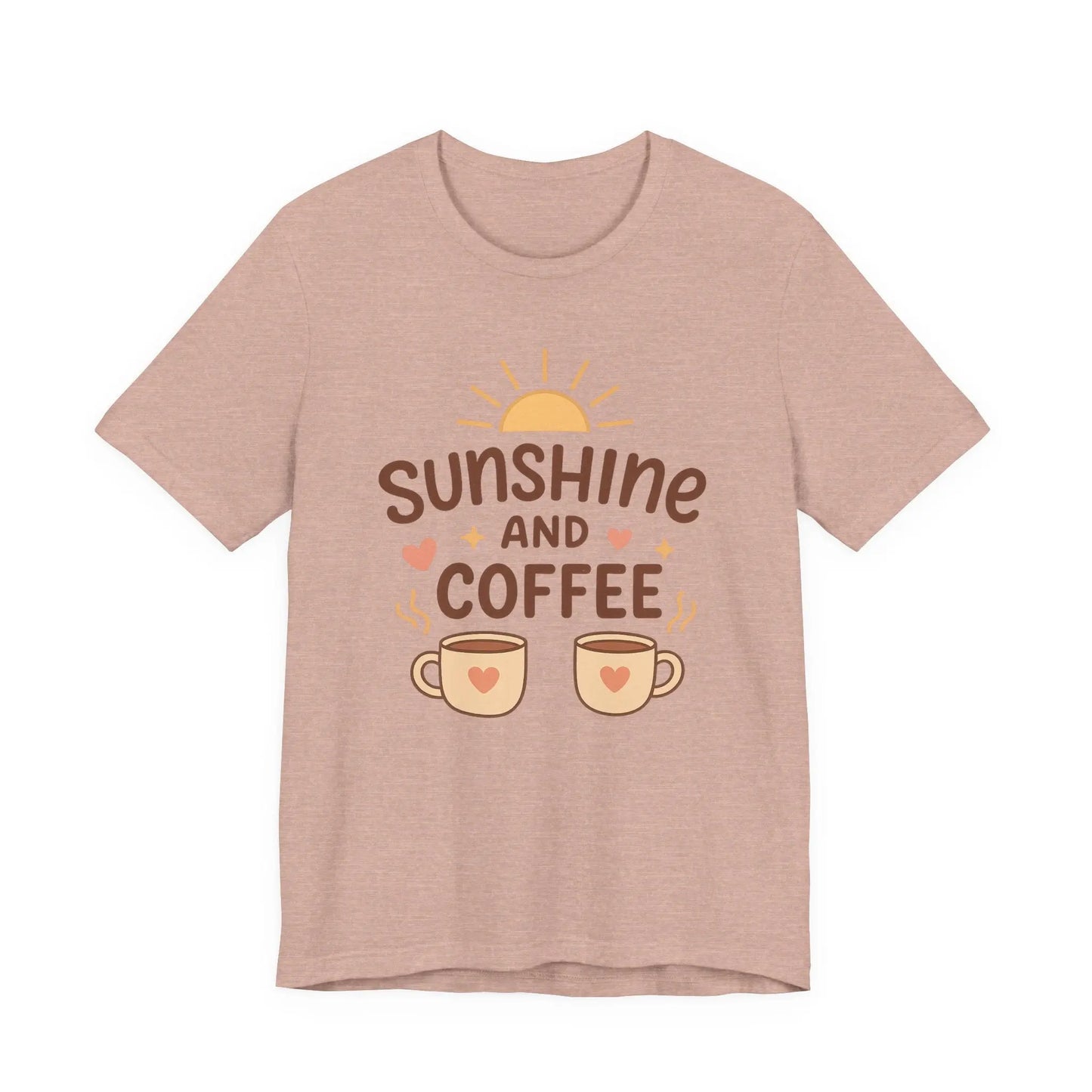 Sunshine and Coffee Tee - Cozy and Comfortable Sunshine Tee Printify