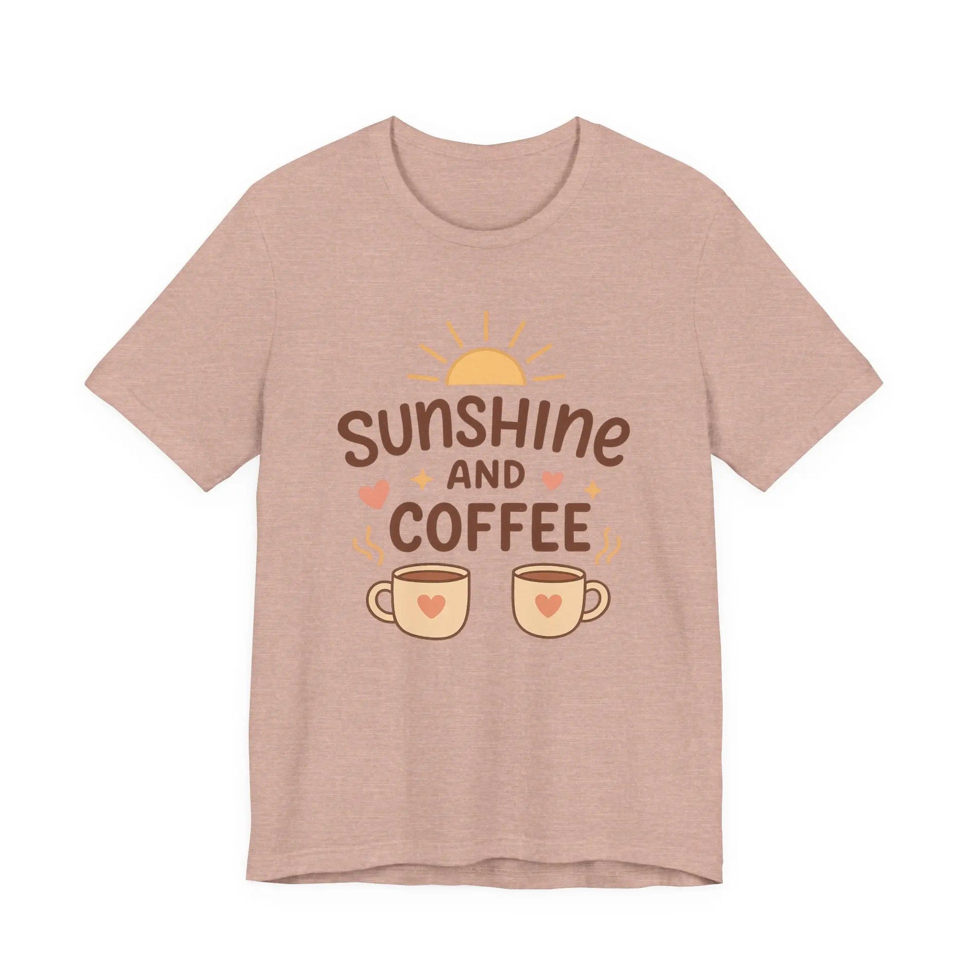 Sunshine and Coffee Tee - Cozy and Comfortable Sunshine Tee Printify