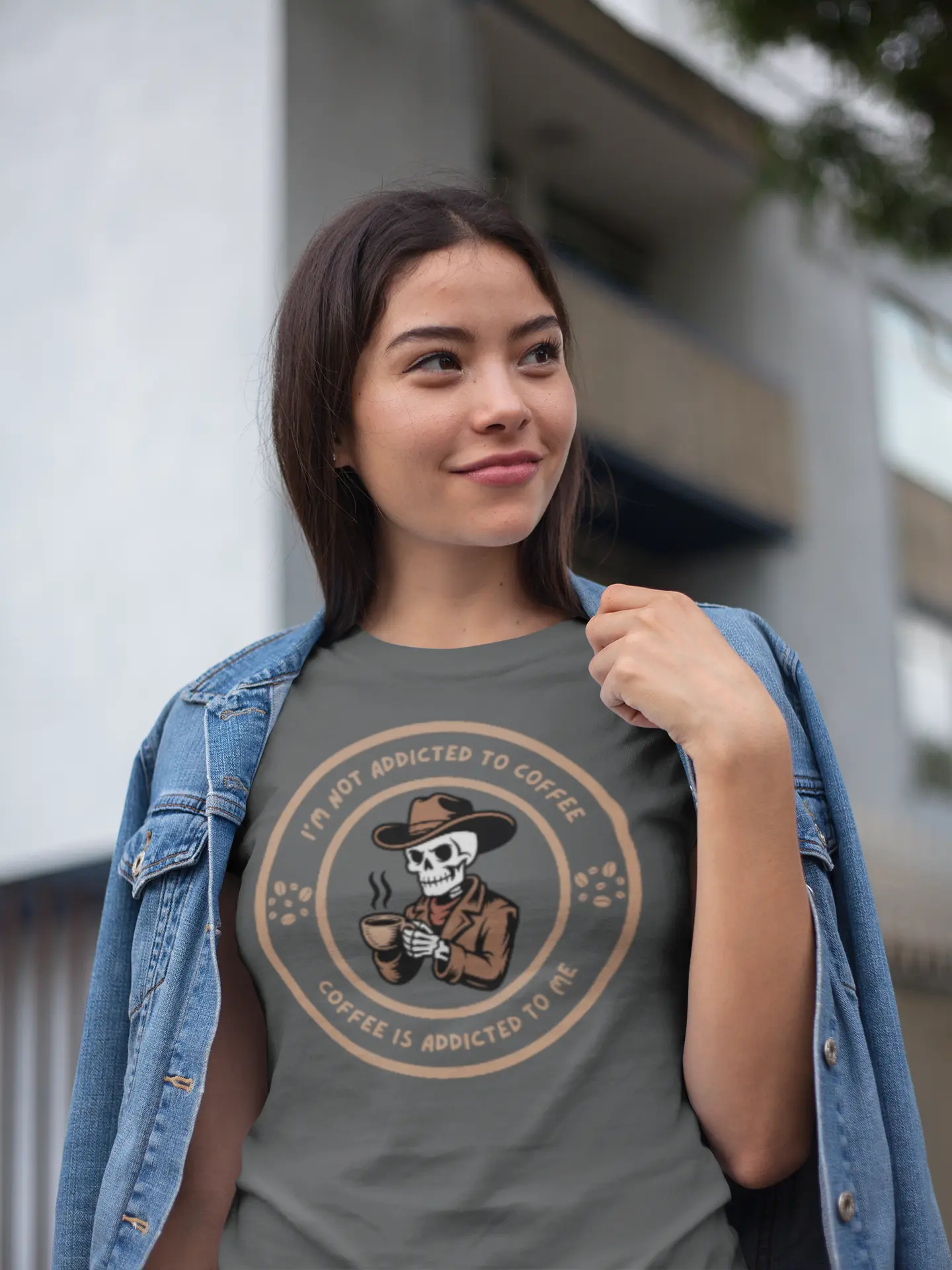 Coffee is Addicted to Me Tee - Dark Version Printify