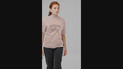 Sunshine and Coffee Tee - Cozy and Comfortable Sunshine Tee